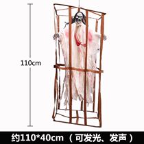 Bar Halloween decoration skull pendant glowing humanoid ghost festival scary big script kill Halloween1 Rice