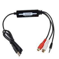 USB audio capture card left and right channel capture WAV MP3 ezcap216