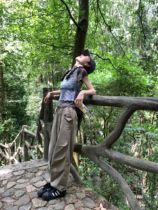 American High Street Pumping Rope Work Pants Women Spring 2024 New Hot Brother-in-law Loose Functional Wind Climbing Pants Bungling Pants