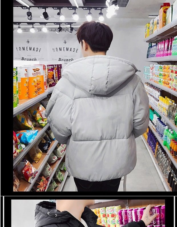 Dịch vụ bánh mì mùa đông nam xuống áo khoác cho học sinh nhỏ tuổi Hàn Quốc áo khoác cotton dày ấm áp áo khoác đôi áo khoác bomber