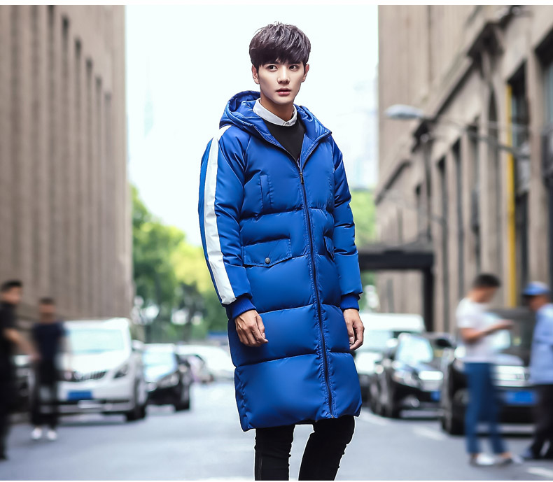 2017 mùa đông mới áo khoác dài cotton nam Phiên bản Hàn Quốc của thanh niên thủy triều kích thước lớn áo khoác cotton nam dày áo khoác nam trung niên