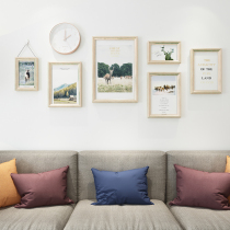 Watch Nordic Wind Decoration Painting Living Room Sofa Background Wall Hanging Painting Composition Mural Modern Minimalist Composition Decoration Painting