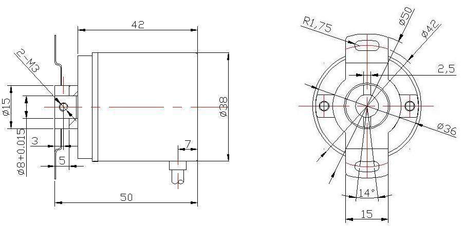 12位单圈**值编码器， RS485数字通讯输出