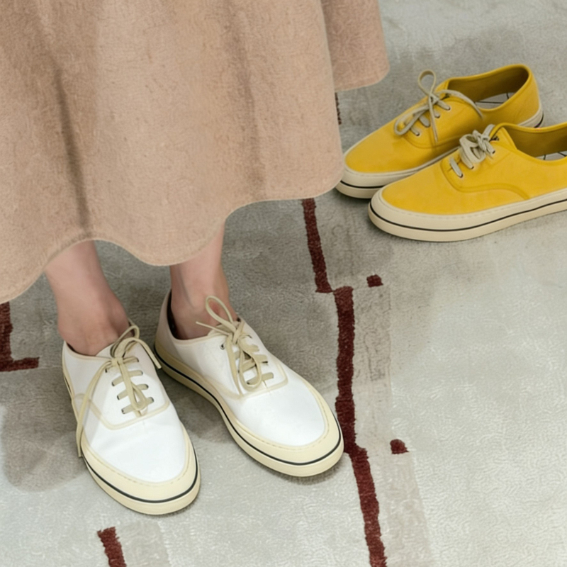26 Spring/Summer Relaxed Old Money Style Simple Canvas Shoes, Everyday Retro College Style Casual Shoes, Unisex Women's Shoes