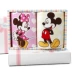 Disney Minnie Mickey Ice Cream Khăn trẻ em Hộp quà 2 gói Khăn bông Quà tặng sinh nhật cho trẻ em Tùy chỉnh - Khăn tắm / áo choàng tắm Khăn tắm / áo choàng tắm