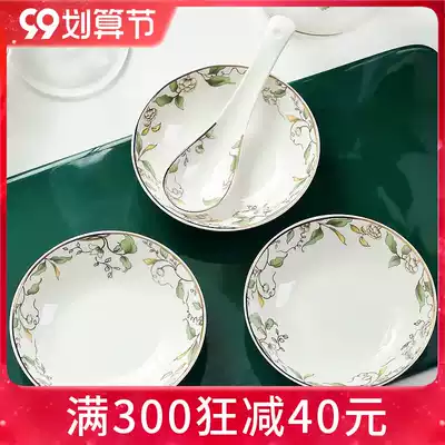 Bone china dish tableware snack plate 4 inch eating dish seasoning dish vinegar plate bone porcelain side dish seasoning dish sauce dish sauce dish