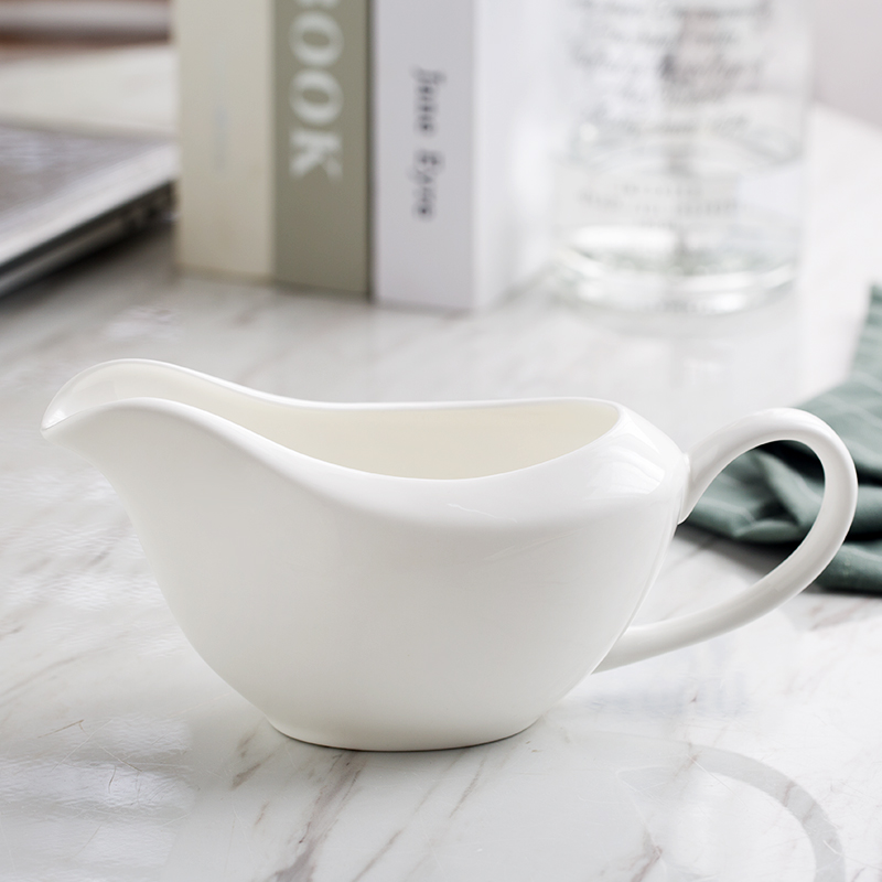 Pure white ipads China western tableware juice bucket hotel ceramic European milk cup sauce, black pepper steak sauce cup cup