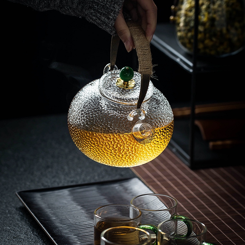 Glass kettle boil tea filter teapot high temperature pot kung fu tea set electric hammer girder TaoLu