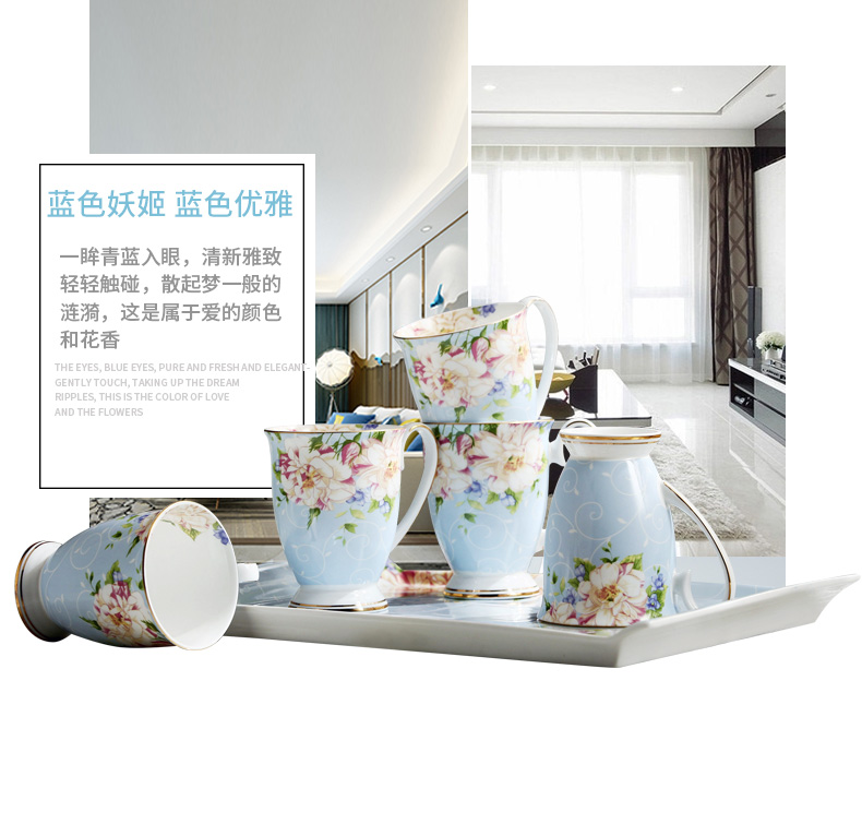 Ceramic cup children Nordic ins picking cups of coffee cup of ipads China milk cup mark cup with cover flower tea cups