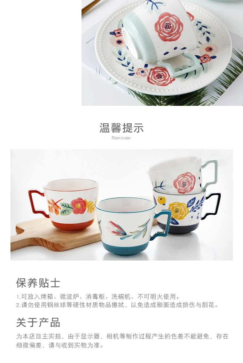 The Under glaze color porcelain tableware household dish dish dish soup bowl rainbow such as bowl of fruit salad bowl ceramic keller cup