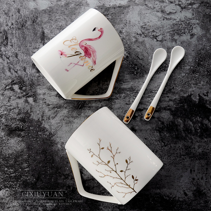 Creative Scandinavian mark cup ceramic cup contracted up phnom penh ipads porcelain cup milk cup office cup coffee cup