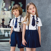 2020 new British style kindergarten Garden clothes childrens class clothes graduation clothes set summer school uniforms summer school uniforms summer clothes