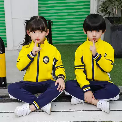 Kindergarten garden clothes spring and autumn cotton primary school uniforms autumn and winter suits British style sports men and women class uniforms