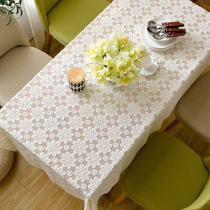 Tea Table Cloth Lace Table Cloth Rectangular Cloth Art Table Buu Style Round Home Little Clear New Table Cloth Cotton Numb Geb