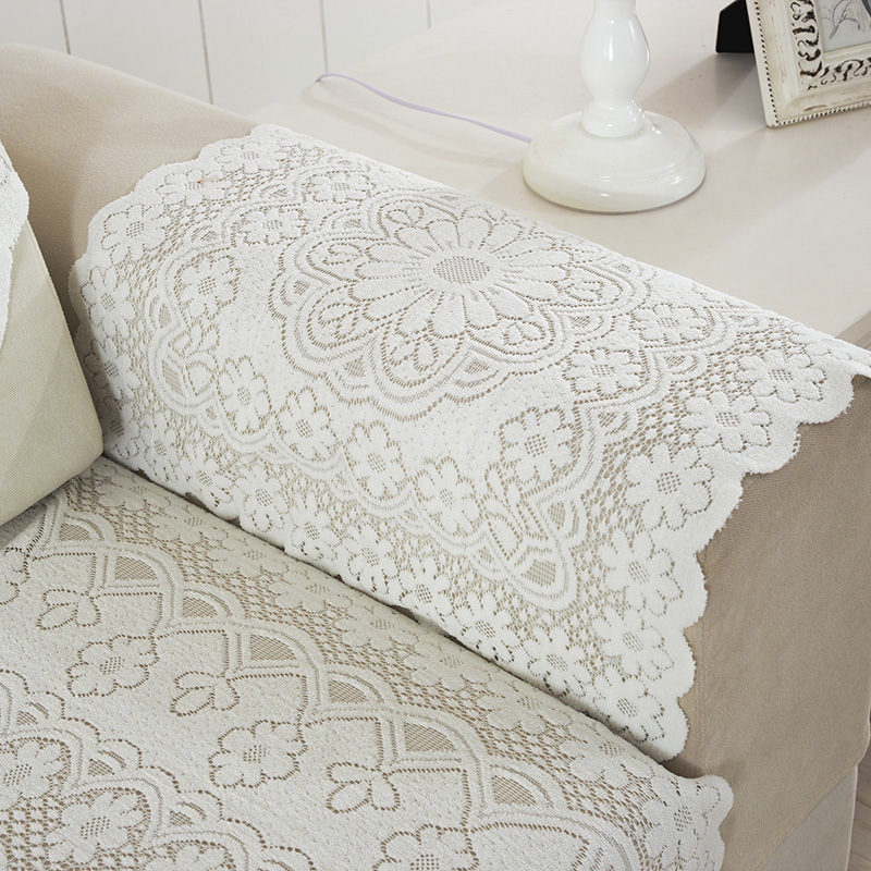 Lace sofa towel fabric cover cloth sofa cushion simple modern living room non-slip four seasons universal back towel armrest towel