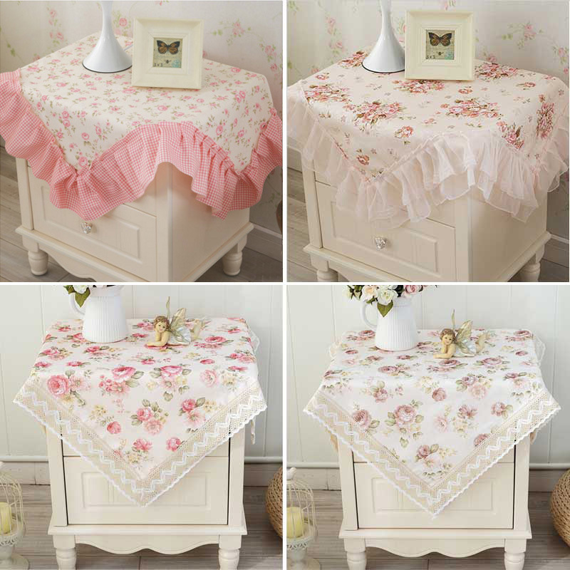 Link tablecloth Euro - style microwave oven bedside cabinet cover TV cloth - art towel