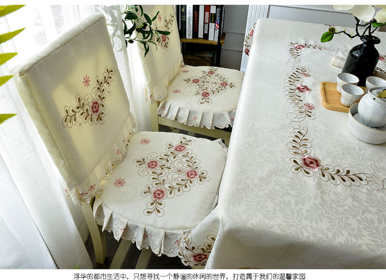 Đơn giản khăn trải bàn vải khăn trải bàn ghế bìa ghế đệm đặt bàn cà phê vải bàn ăn ghế bìa bìa khăn trải bàn nhỏ tươi