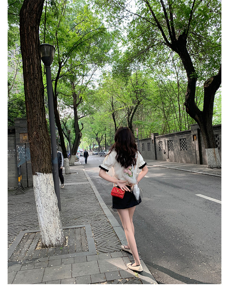 Giày búp bê nữ mũi vuông cổ nông đế bệt mềm, thắt nơ dịu dàng, chất liệu da cừu — Màu trà sữa, hàng có sẵn, Màu trắng sữa, hàng có sẵn, Màu xanh sữa, hàng có sẵn chi tiết 65