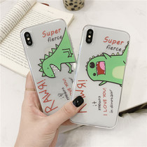 Small dinosaur Meizu 16s mobile phone case cartoon transparent 16spro Meizu 16xs 16x ultra-thin protective cover 16 16th 16thplus silicone anti-fall