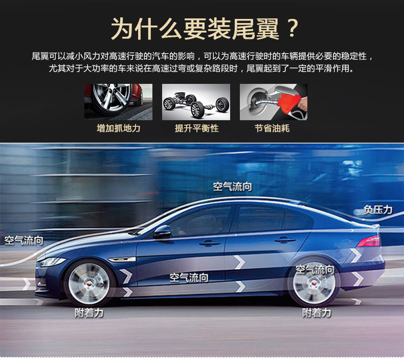 Suitable for Honda 11th Generation Accord Tail Top Wing Car Modified Parts Baking Paint Carbon Fiber Pattern Punch-Free Horizontal Tail Press