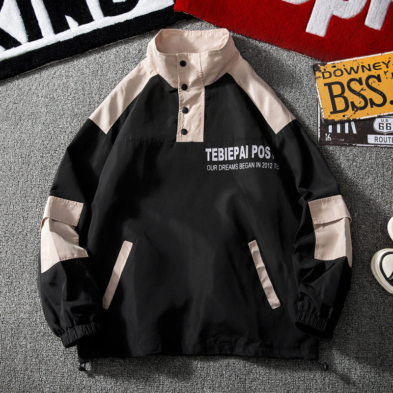 Jacket men's spring New ins Chains Chains The Han version Trend lenient on clothes handsome baseball clothes