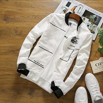 Autumn new mens casual jacket Korean slim sports jacket trend youth baseball uniform student outerwear