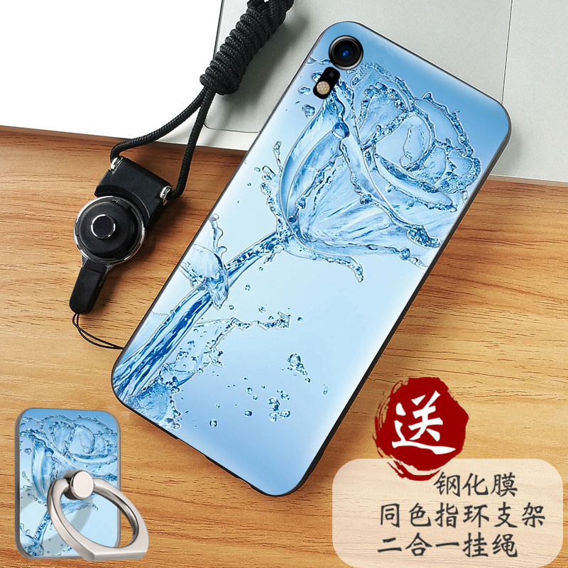 Vỏ điện thoại di động Apple XR vỏ điện thoại di động iphoneXR bảo vệ chà toàn bộ vỏ silicon mềm chống vỡ bao gồm cả nam và nữ - Phụ kiện điện thoại di động sỉ phụ kiện điện thoại