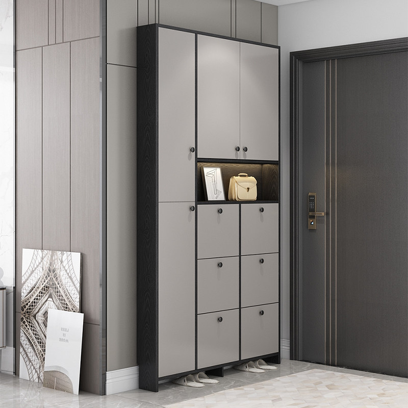 Shoe cabinet home door entrance cabinet integrated light luxury style simple modern small apartment into the home ultra-thin bucket balcony cabinet