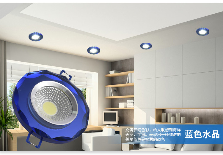 Description Picture 2 of itemDiameter:9.5cm Cut Hole:6-8cm 3W Led Downlights Recessed Ceiling Spot Light Lamps Embedded LED Downlights Home Decoration Light