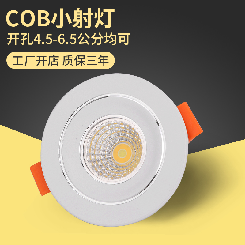 LED small spotlight opening 4 5566 5 cm mini wine cabinet wardrobe display cabinet light small diameter downlight hole
