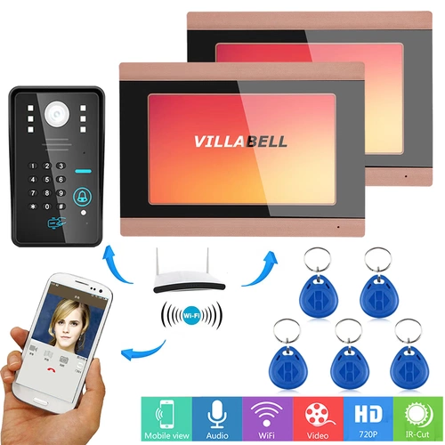 Умная беспроводная радио-няня для домашнего использования, вилла, 7 дюймов