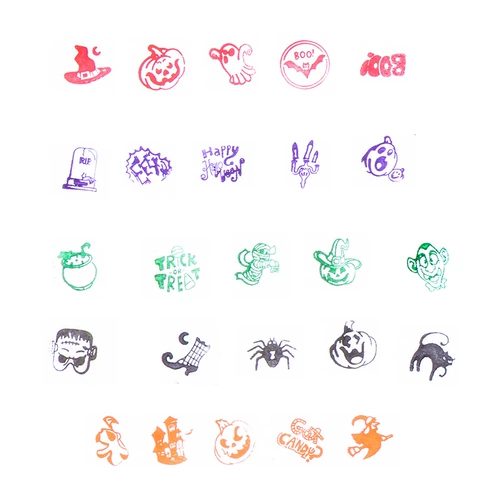Милая детская круглая печать, награда, xэллоуин, 25 шт, принт, подарок на день рождения