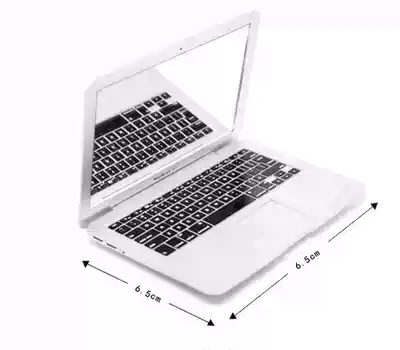 Laptop model mirror Laptop simulation props Makeup mirror Pocket gift mirror Mini mirror
