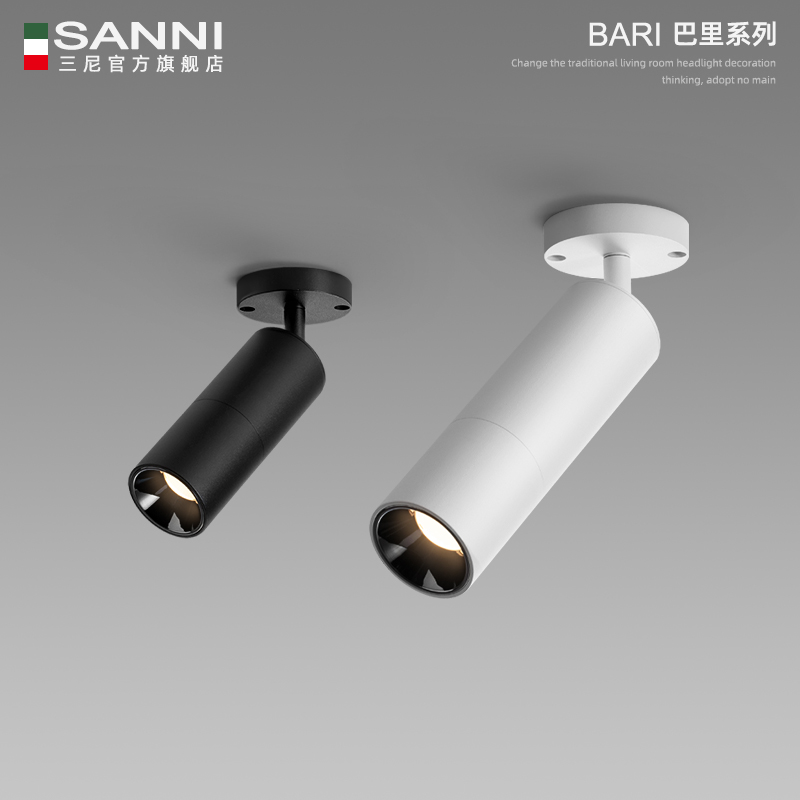 Sunny LED spotlight surface mounted ceiling type living room without main light aisle corridor adjustable angle long downlight without drilling