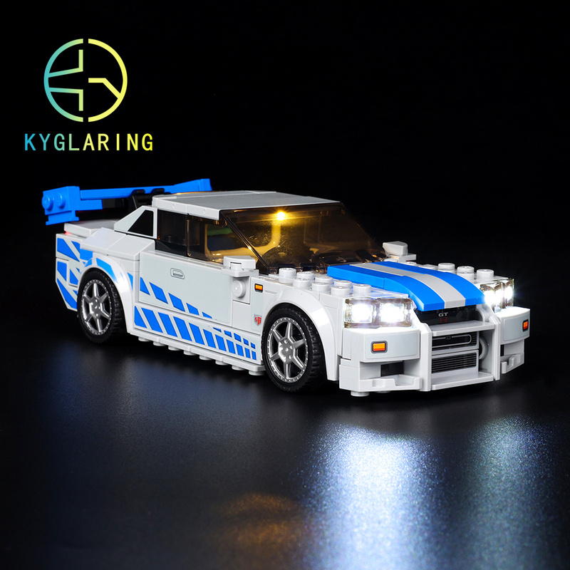 Ky Can Be Used to Illuminate the Lego 76917 Racing Car Skyline Gt-Rr34 Fast and Furious Led Building Block Lights