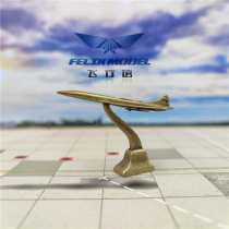 Flight Pavilion nostalgic retro vehicular pure copper concord and airplane passenger aircraft at the mercy of the old one