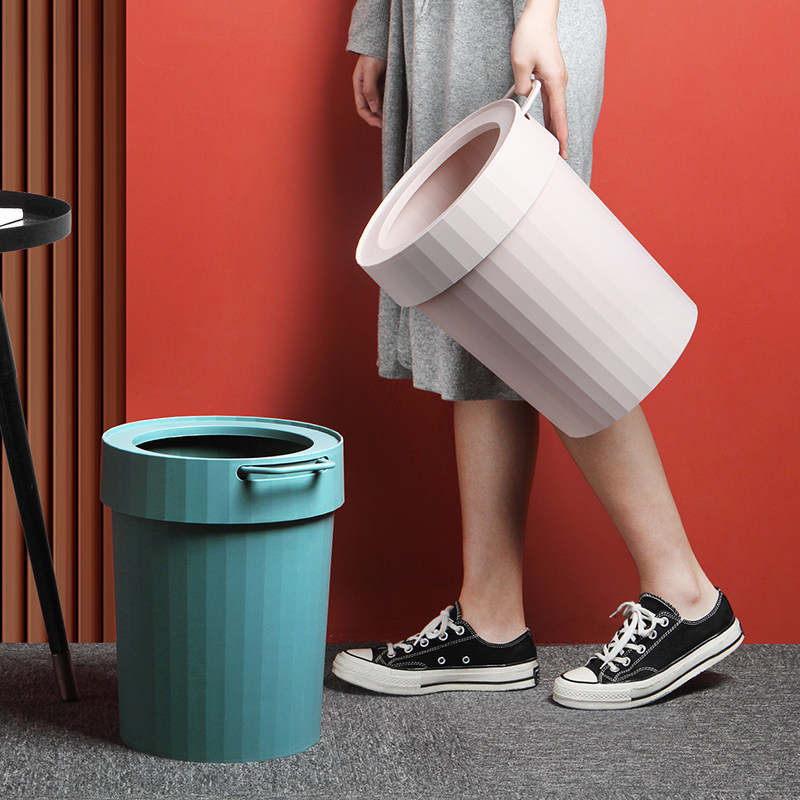 Nordic Wind Ins bins Home Living room Creative modern Bedroom minimalist Kitchen Bins With Press Circle