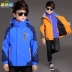 Áo khoác bé trai mùa thu đông 2018 mặc áo khoác trẻ em mới và nhung dày ba trong một có thể tháo rời