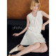 SO 26ss Spring and summer lyocell satin two-color doll collar sleeveless top satin skirt suit