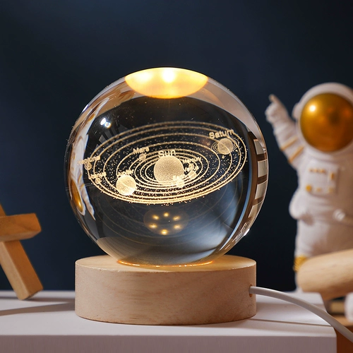 Хрустальные мячи для ночной лампы на рабочем столе украшения