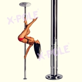 X-Pole Новая портативная домашняя хромированная фиксированная вращение один секундный переключатель стальной трубы Трубки Бесплатная доставка