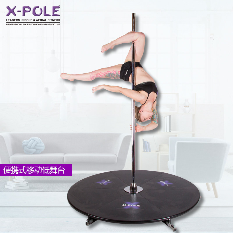 X-Pole brand dance tube Rotating static portable commercial dance tube mobile ultra-thin low stage