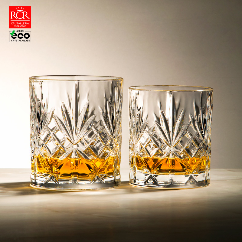 RCR Imported Whisky Wine Glasses Crystal Glass Cups Home Foreign Wine Beer Cups Bar Thick Bottom Melody Vintage Cup