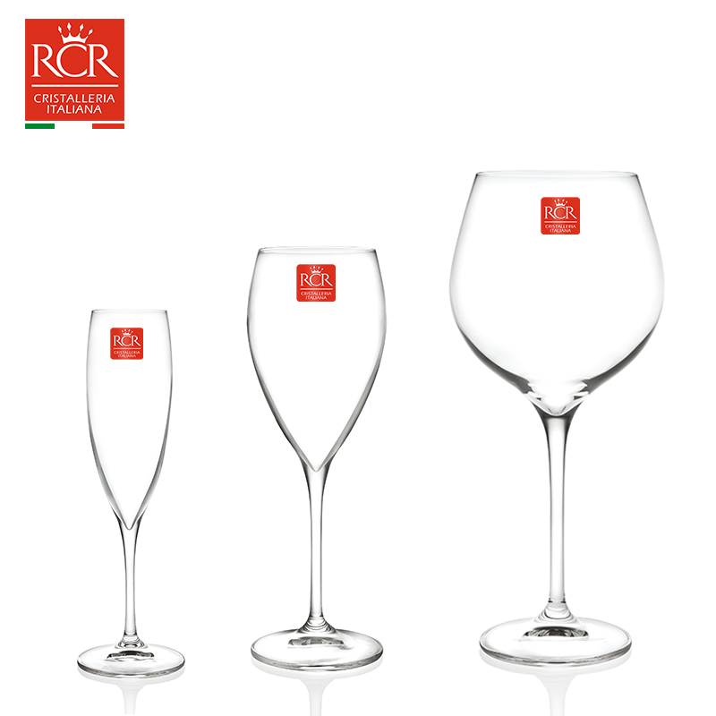 RCR Alcohol Wines Bordeaux Grape Wine Glasses Home Burgundy Cups Big White Grape Wine Glasses Crystal High Foot Cups