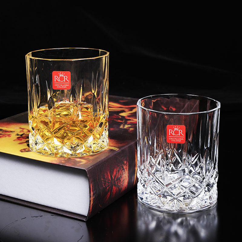 Italian Rr Import Whisky Wine Glass Home Crystal Glass Foreign Wine Mug Cocktail Glass Suit Hockey