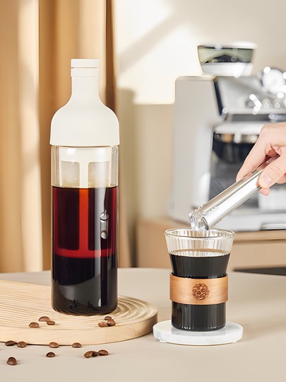 Gegejia Cold Brew Coffee Pot Large Capacity Glass Ice Drip Pot Household High Temperature Resistant Cold Water Pot Cold Brew Pot Juice Cup