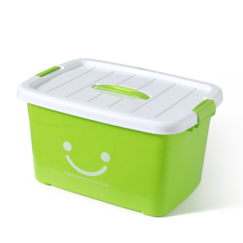 Transparent storage box Plastic toys Clothes dormitory students simple finishing box Small box storage box Storage box