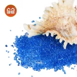 Стеклянный синий аквариум, аксессуар, декор для аквариума