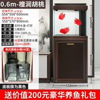 Ультрабелый квадратный цилиндр длиной 0,6 м, новый нижний фильтр, цвет сандалового ореха.