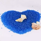 Стеклянный синий аквариум, аксессуар, декор для аквариума